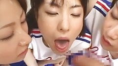 japanese schoolgirls facial