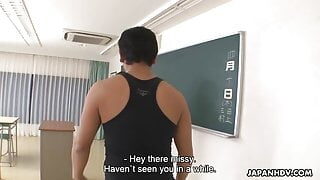 Japanese teacher, Rei Haruka got fucked, uncensored