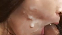 Japanese teen cheerleader sucking two cocks