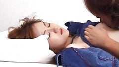 Mana Anzai has toes licked and sucks dick