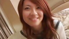 Peachy tits Japana hottie, Ran, gets a big dick in her twat