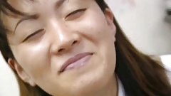 Saki Shiina has hairy cunt measured and sucks doctor’s phallus