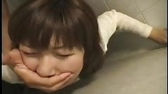 Slutty Asian slut is doggy style fucked in the toilet