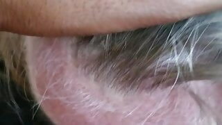 White girl sucks asian cock while husband is gone