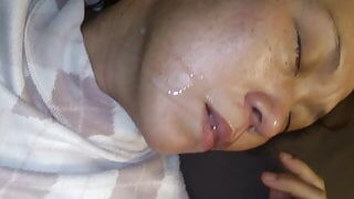 A dream of my Japanese woman 2. I come in her face