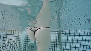 Japanese beautiful girl underwater