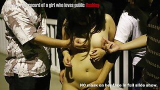 Japanese chubby girl public flashing slide show5