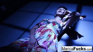 Japanese Pornstar Marica gets nude