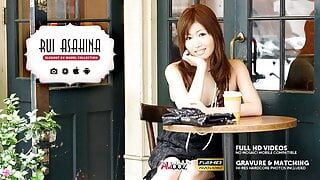 Tasty Japanese babe Rui Asahina drilled up her hairy twat