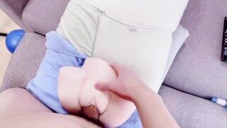 【個人撮影・素人男喘ぎ声あり】　日本人大学生オナニー　オナホで腰振り　めちゃんこ射精　アジアン　イケメン　変態