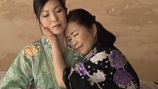 Mature Lesbian Friends’ Sticky Hot Spring Trip – Part.3
