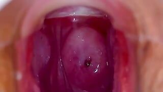 Vagina, cervix Beat rhythmically on the orgasm.vaginal endoscope with Strong suction, tightening, and thorn raising,